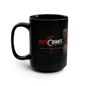 Dark ZeitCrimes Collage Mug | 15oz Black Ceramic Mug
